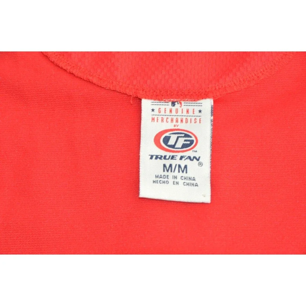 MLB St. Louis Cardinals Embroidered Game Shirt Vintage 90s Red Medium Mens